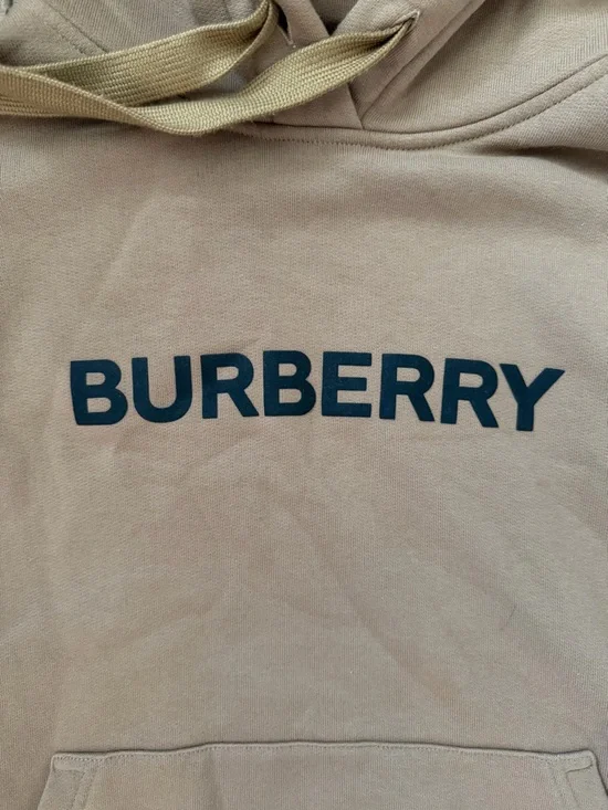 Burberry Tan Logo Pullover Hoodie - Picture 2 of 6